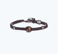 Bracciale Tamashii The Silver and Jade collection in Pietre dure Occhio di tigre BHS919B-214 - BHS919B-214